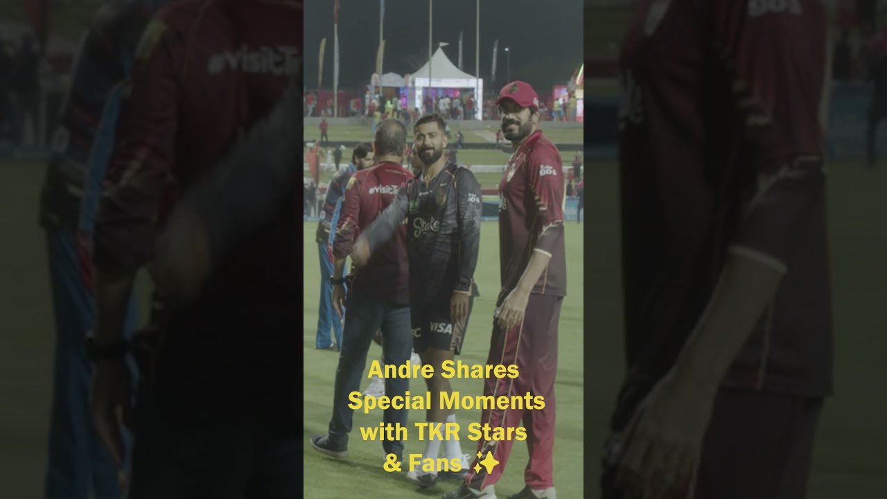 Andre Shares Special Moments with TKR Stars & Fans ✨ | CPL 2025 Behind the Scenes 🏏