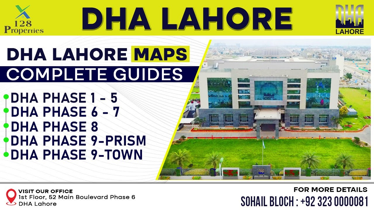 DHA Lahore | DHA Lahore Maps | Phase 1 -  9 | Complete Guide