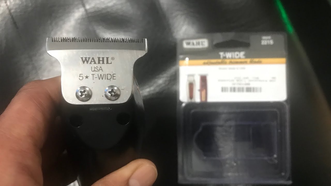 Cordless Wahl Detailer replica with the New Wahl T Wide Blade
