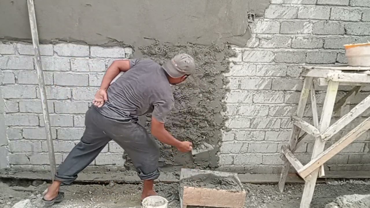 Cara plester tembok batako yang baik dan benar