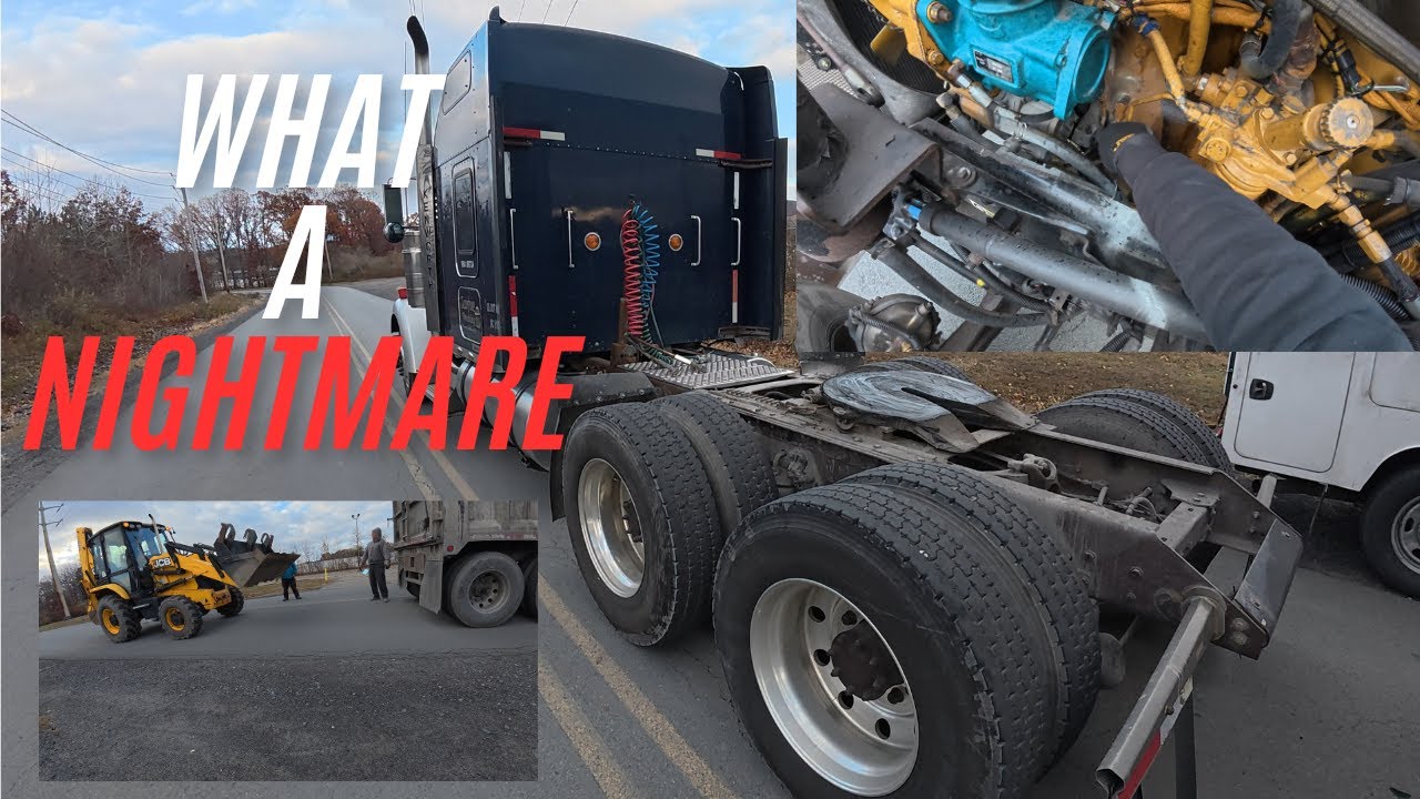 Kenworth W900 пробил дыру в блоке двигателя | Видеоблог о грузовиках | Caterpillar C15