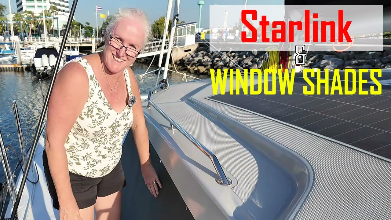 180 - How We Installed Starlink and Designed Custom Boat Window Shades