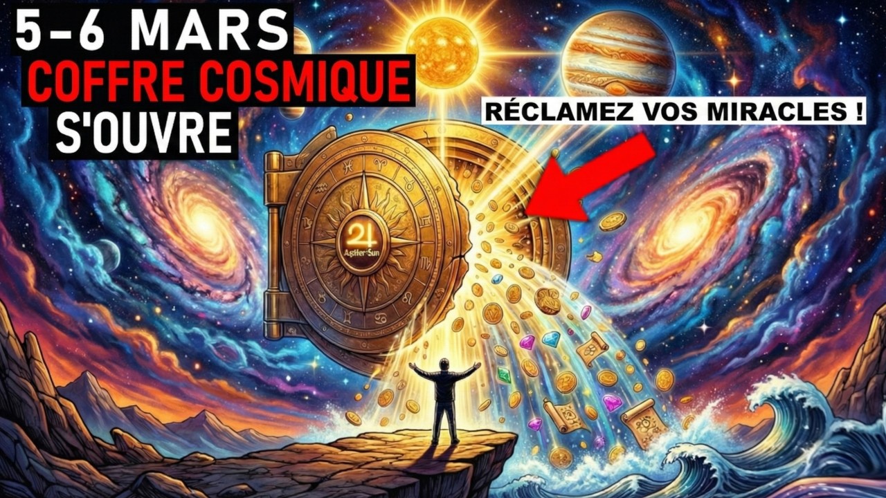 L'Univers Ouvre Son Coffre DEMAIN - Soleil-Jupiter = Argent & Miracles Inattendus