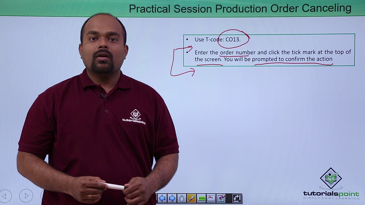SAP PP - Canceling Production Order