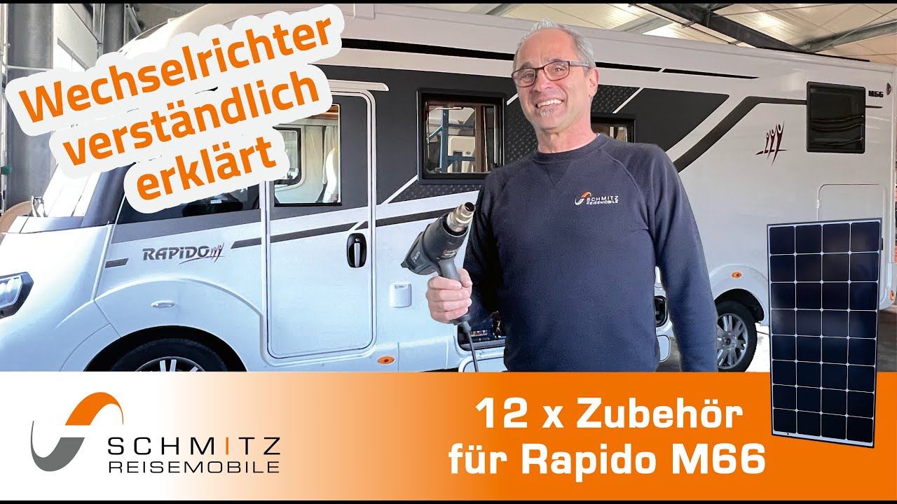 Schwerlastauszug, Solar, Regalsystem und Fahrradhalter für ein Rapido M66 Wohnmobil
