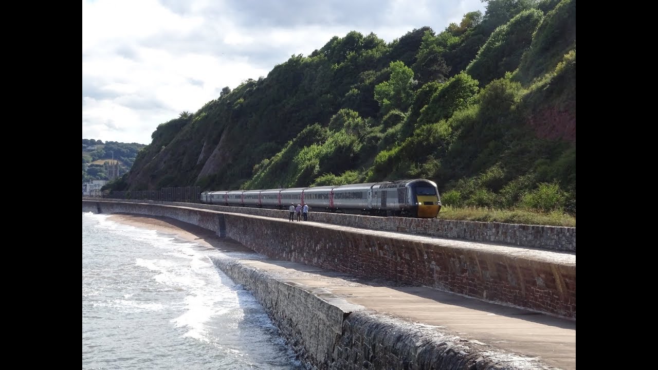 Starcross, The Sea Wall,  Dawlish, Teignmouth, Newton Abbot, Plymouth & Saltash  (10/08/2018)