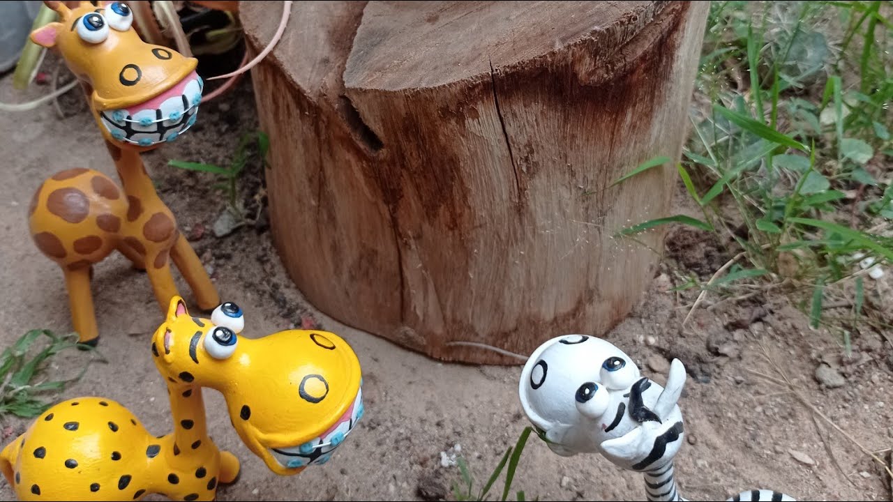 COMO FAZER BICHINHO DE CABAÇA COM APARELHO ( GIRAFA )