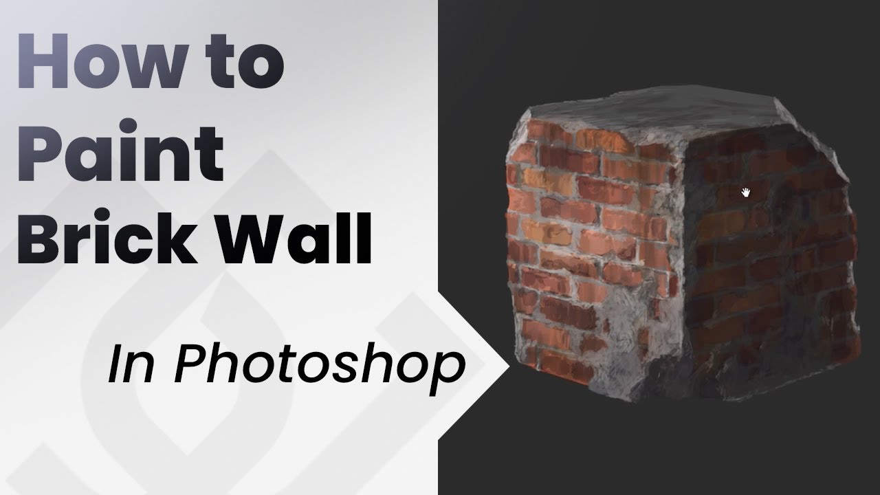 How to paint a Brick Wall texture in Photoshop.