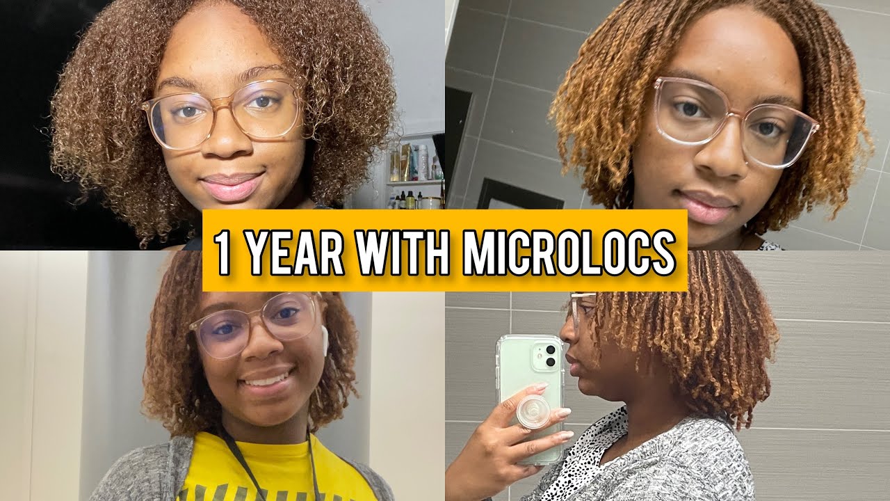 1 Year Microloc Photo Compilation | DIY Braidlocs / Microlocs