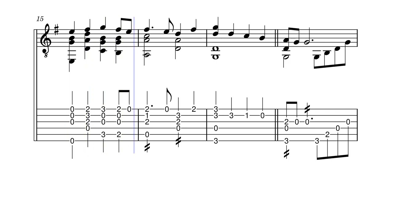 Yesterday (for guitar)