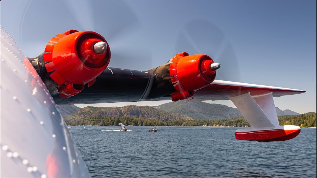 ON BOARD THE MARTIN MARS! Hawaii Mars Engine Start & Step Taxi on Sproat Lake (in 4K!)