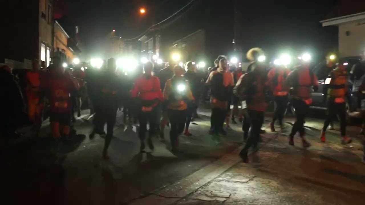 Le Trail des Allumès à Namps au Val 30, 11, 2024 vidéo du départ By Jean Luc Rohaut