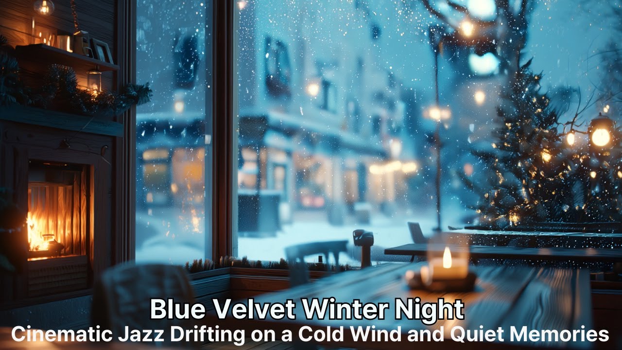 Blue Velvet Winter Night: Emotional Lo-Fi Cinematic Jazz Drifting on a Cold Wind and Quiet Memories