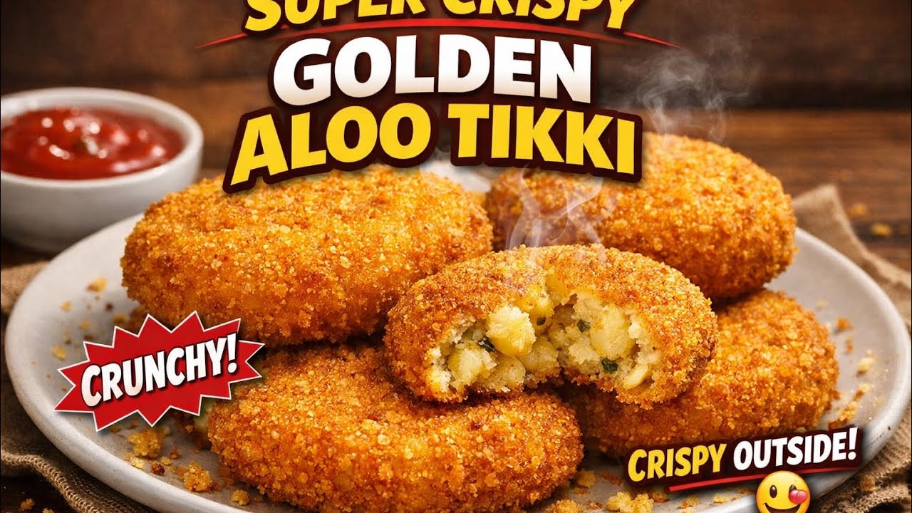 Aloo tikki  potatoes with bread 