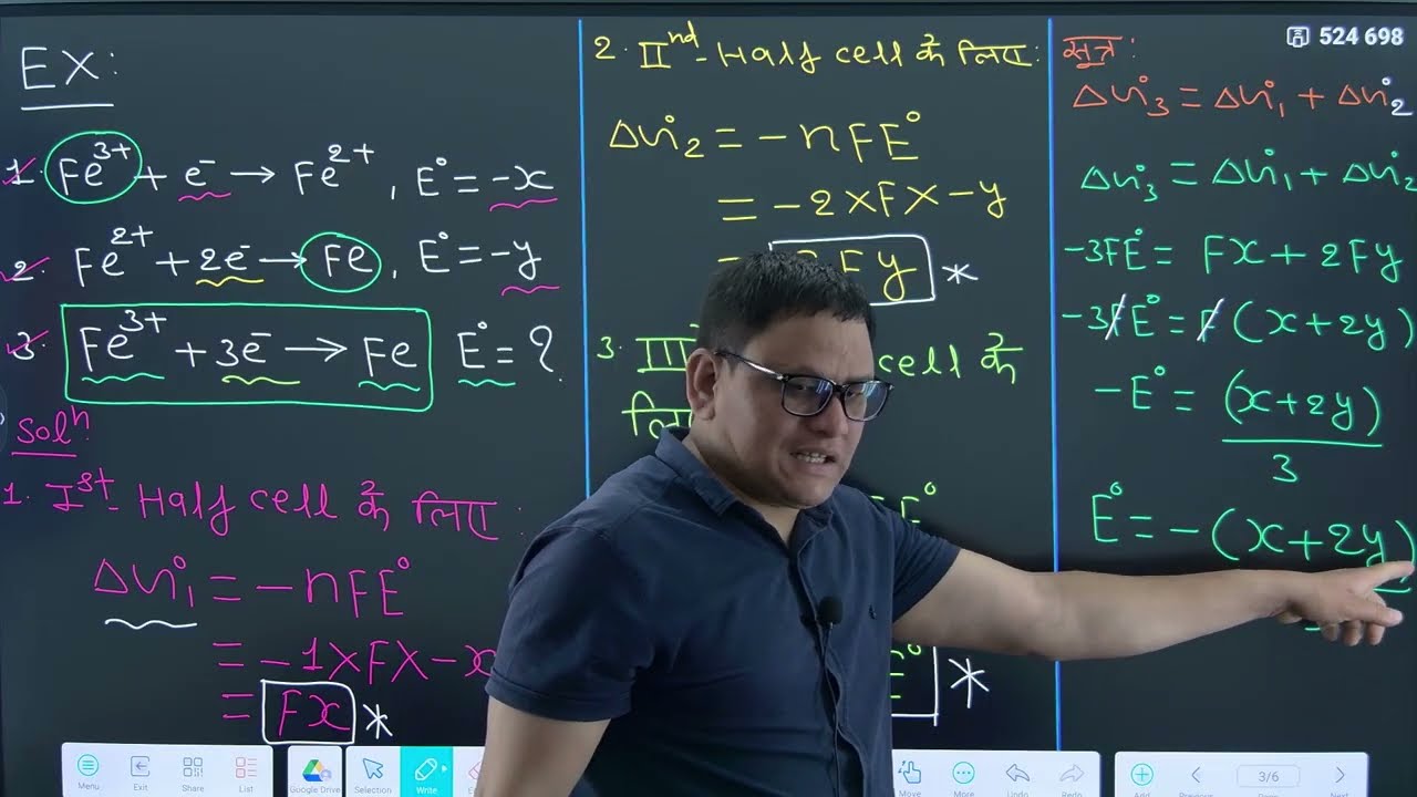 Electrode Potential of 3rd-Half Cell | ELECTROCHEMISTRY Lec.08 | For-NEET by R.K.Nagar sir .