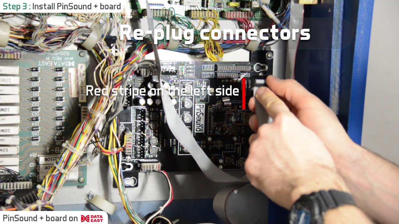 How to install a Pinsound+ in a DataEast pinball machine