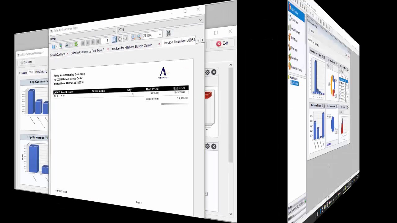 AddonSoftware Productivity Tips - Access Your Data in the Dashboard