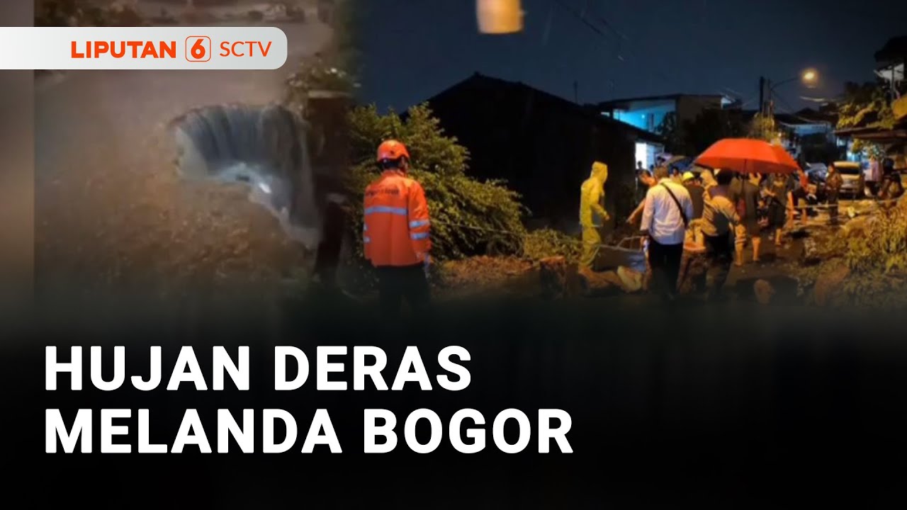 Hujan Deras Landa Bogor, Tebing Penahan Longsor Timpa 3 Rumah | Liputan 6