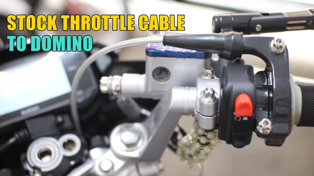 THROTTLE CABLE REPLACEMENT | STOCK TO DOMINO | KAMBYO MOTO