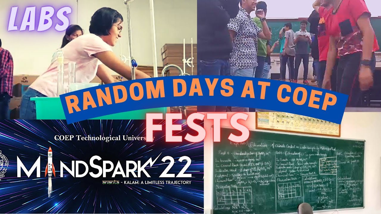 Random days at COEP | Ft. Mindspark'22 induction | Labs, clubs, auditions, fests, assignments! |