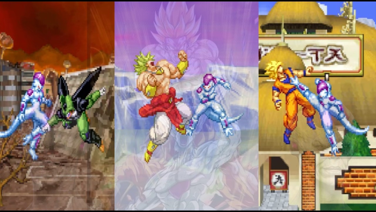 Dragon Ball Z : Supersonic Warriors 2 / Freezer VS Mania Cell, Broly, Goku