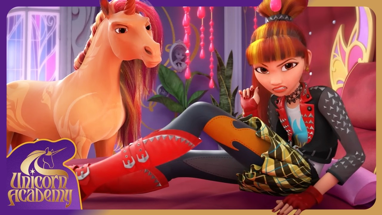 Valentina and Cinder's Vlog | Unicorn Academy | Magical Cartoons for Kids