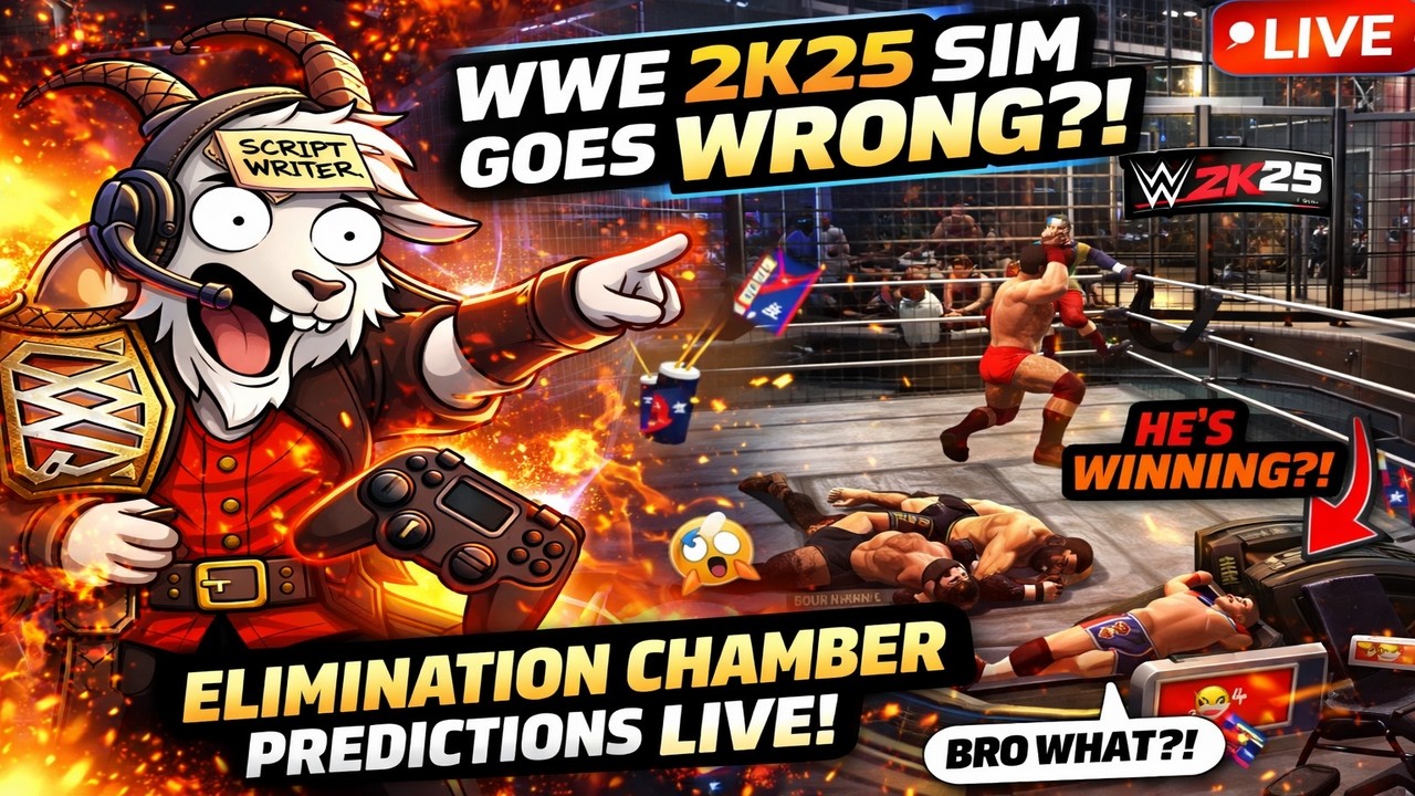 🔴 Elimination Chamber Predictions LIVE | WWE 2K25 Simulation Chaos 🔴