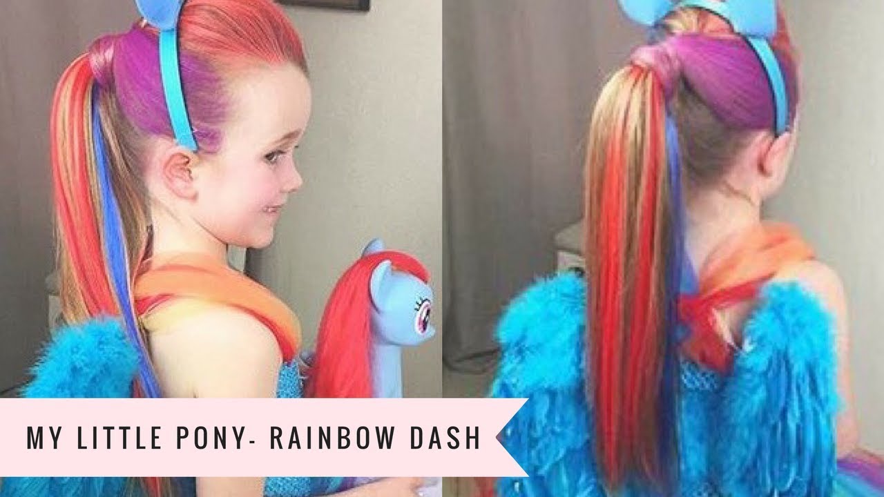 My Little Pony: Rainbow Dash Tutorial by SweetHearts Hair