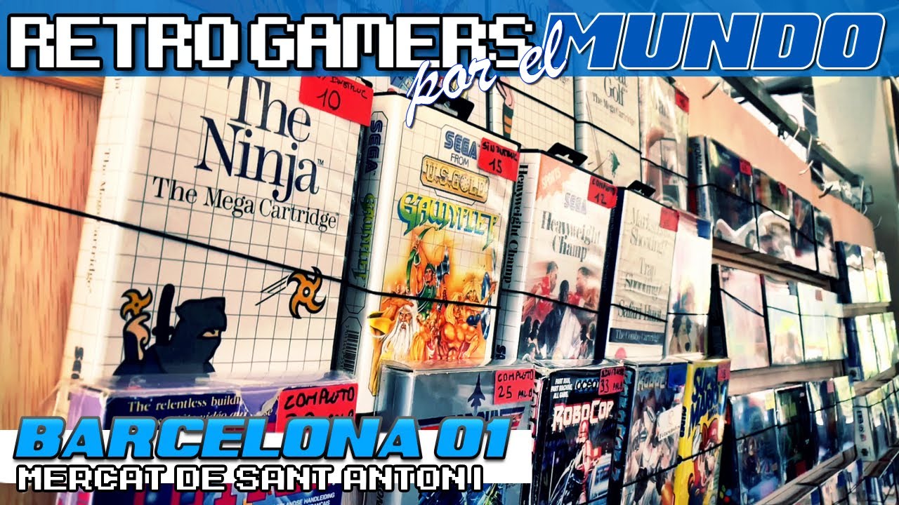 Mercado San Antonio | Barcelona #01| Paradas de Video juegos Retro [Retro Gamers por el Mundo]