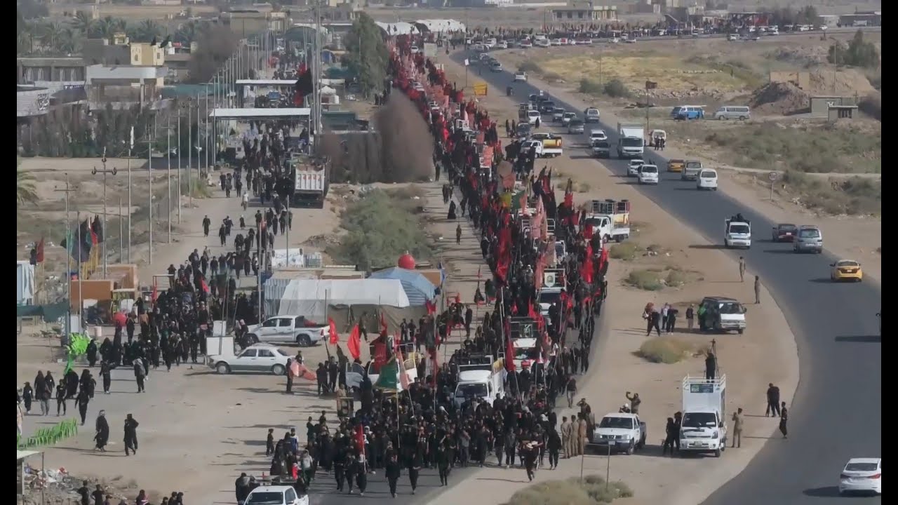 🔴البث المباشر طريق حلة/كربلاء #موكب_شهيد_الجمعة_الحسيني
