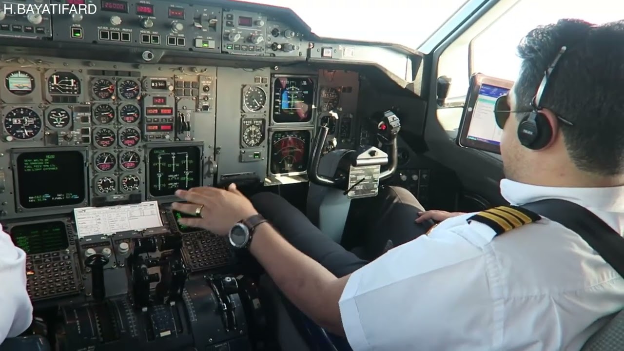 AIRBUS A300-600 taxi and take off from runway 29R of ika airport of tehran city to hamburg.(EDDH)