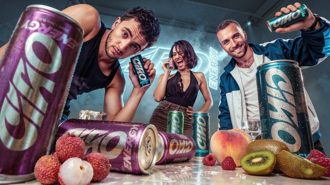 We created a new drink! The truth about CIAO energy (Ft. Squeezie and L&eacute;na Situations)