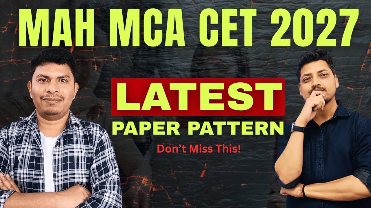 MAH MCA CET 2027 Latest Paper Pattern 🔥 | Big Changes Explained | MCA GYAN