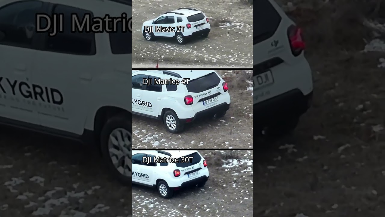 How far can these drones zoom in? 🤔 DJI Mavic 3T vs Matrice 4T vs. Matrice 30T 🎬 @skygrid-ro