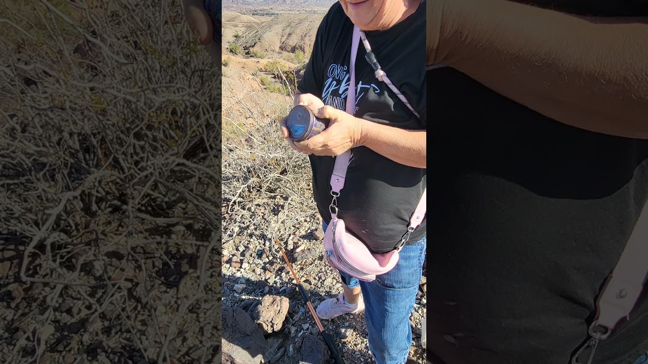 Daphne Doo taking Tyleen on her first Geocache find.