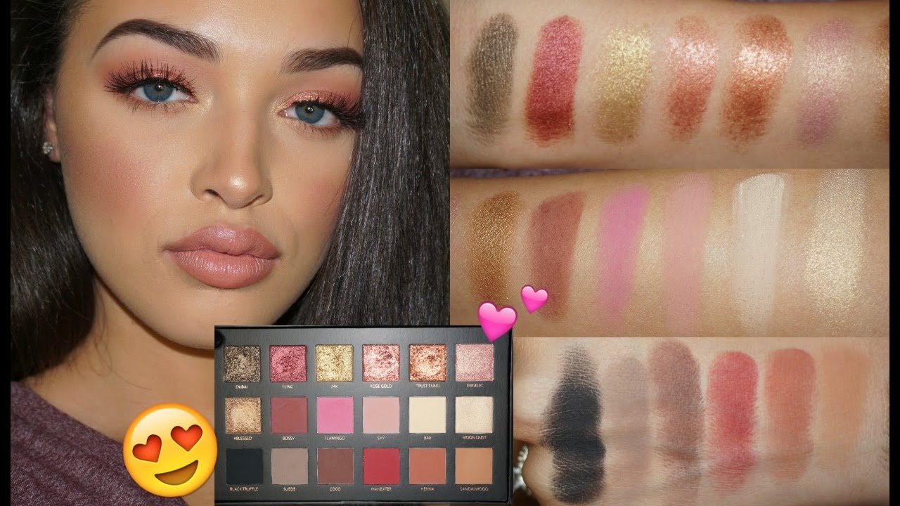 Huda Beauty Rose Gold Palette | Swatches, First Impressions + Demo