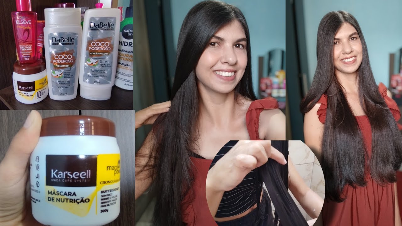 TESTEI A MÁSCARA CAPILAR DE  NUTRIÇÃO DA  KARSEELL | resultado incrível ✨
