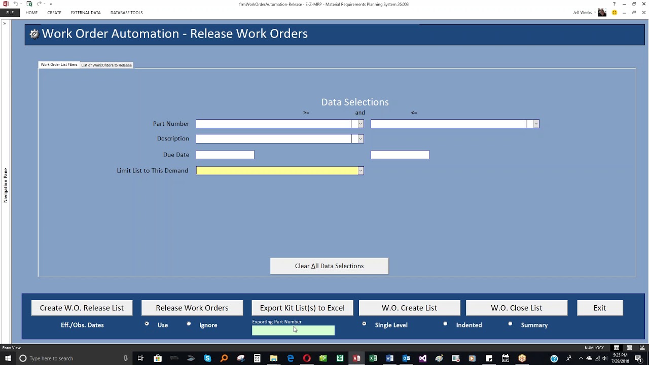E Z MRP WorkOrderAutoMation Part2 2018 07 29