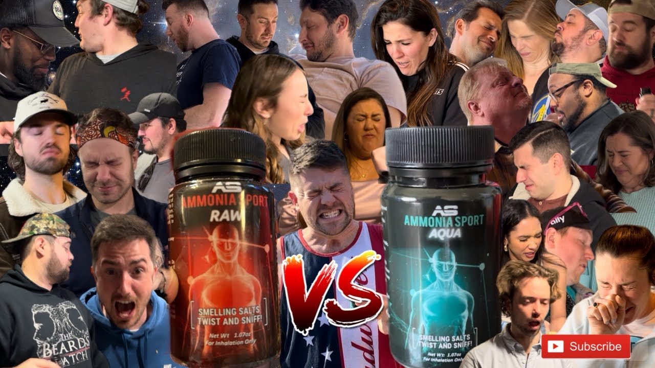 SMELLING SALTS REACTIONS! Ammonia Sport RAW vs AQUA!