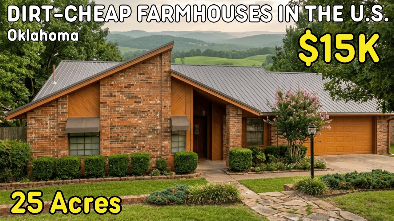 11 Dirt Cheap Farmhouses in Oklahoma with Land &mdash; Pure Real Estate Diamonds