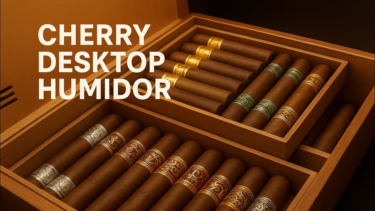 Настольный хьюмидор Cherry с гравировкой Shaper Origin