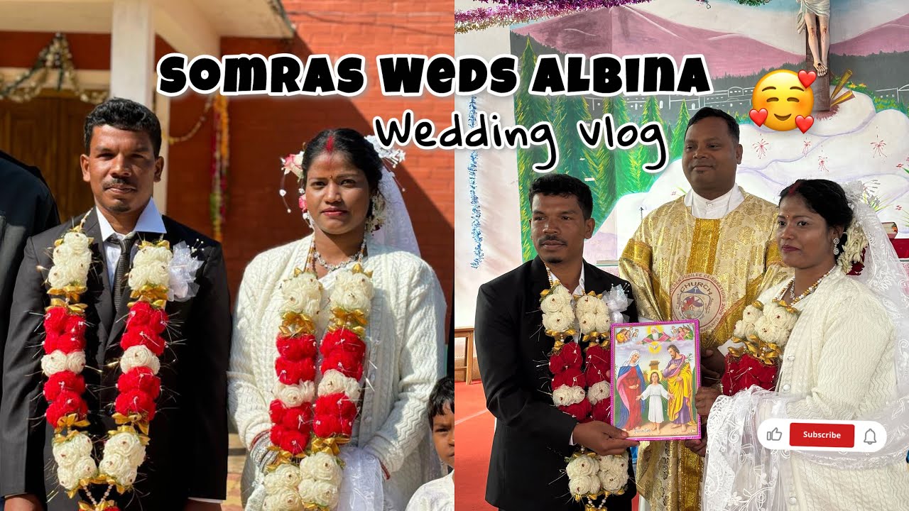 Somras weds Albina 👩‍❤️‍👨wedding vlog  💍✨🥰|| Aruna Kullu vlog || 