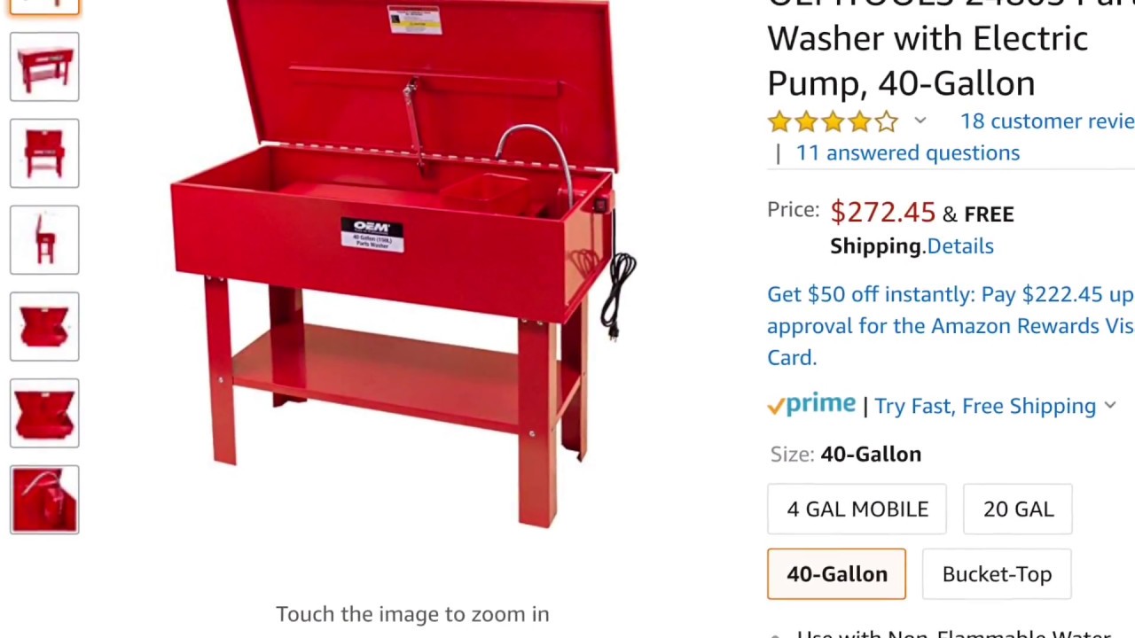 Parts Washer - Unboxing, Review, and First Impressions