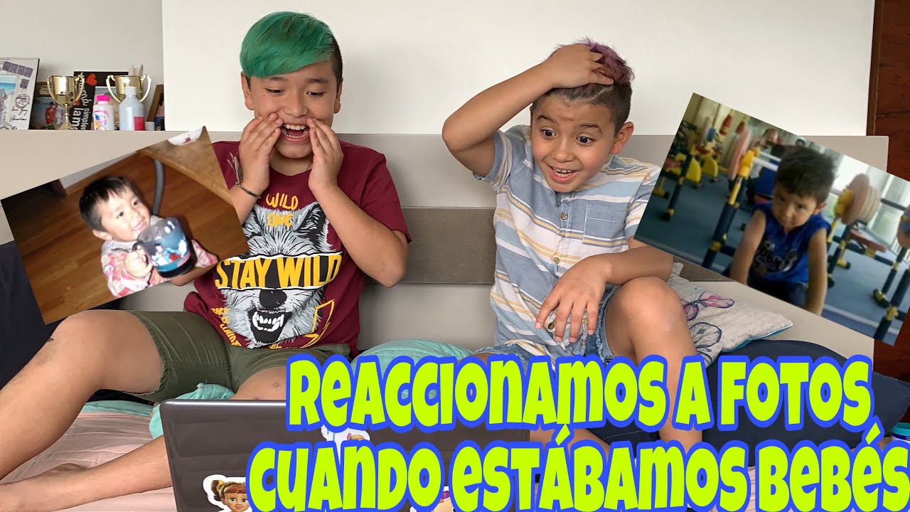 REACCIONAMOS A FOTOS CUANDO ESTABAMOS BEBES !!
