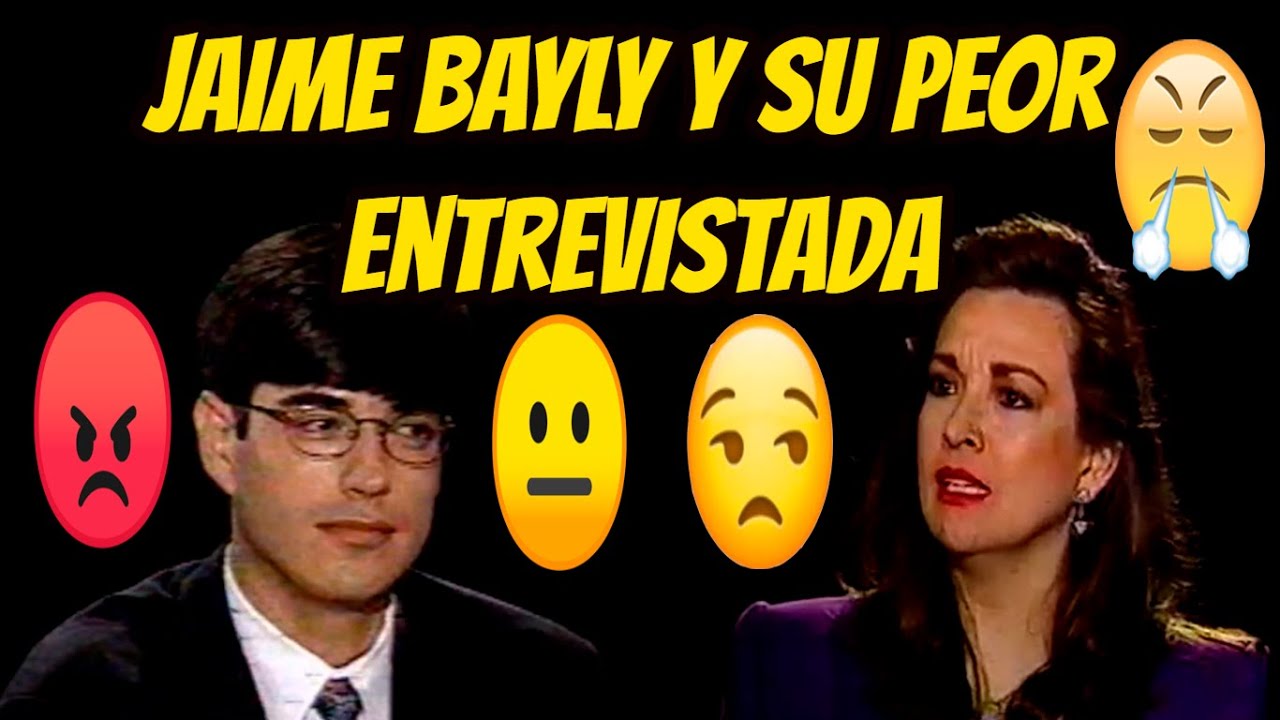 JAIME BAYLY y LA ENTREVISTA MÁS INCÓMODA de su VIDA (1995) 😠😡🤬