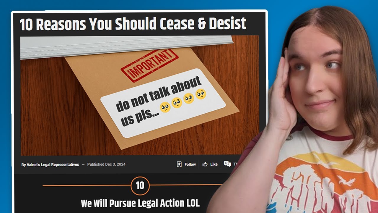 Uh Oh! Valnet Sent Me a Cease & Desist! | Jenny Geist
