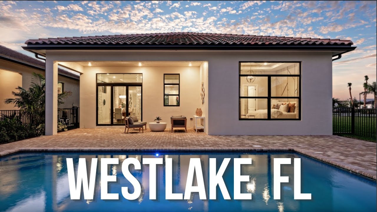 New Construction Model Home Tour at Cresswind in Westlake Florida | Pool Homes in Palm Beach