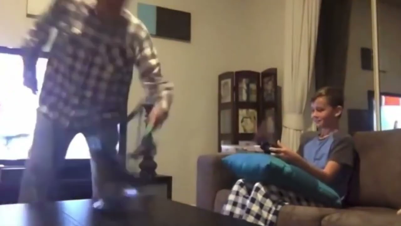 Dad Hammers Son's Monitor