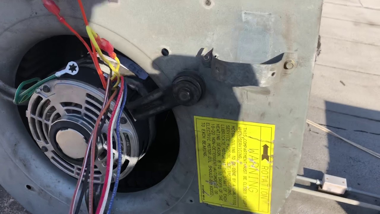 HVAC Package unit bad blower motor