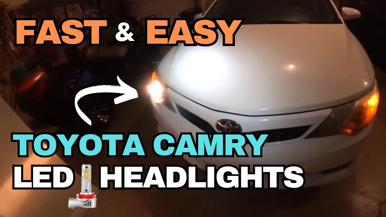 БЫСТРО И ЛЕГКО — как установить светодиодные фары в свой автомобиль (Toyota Camry)